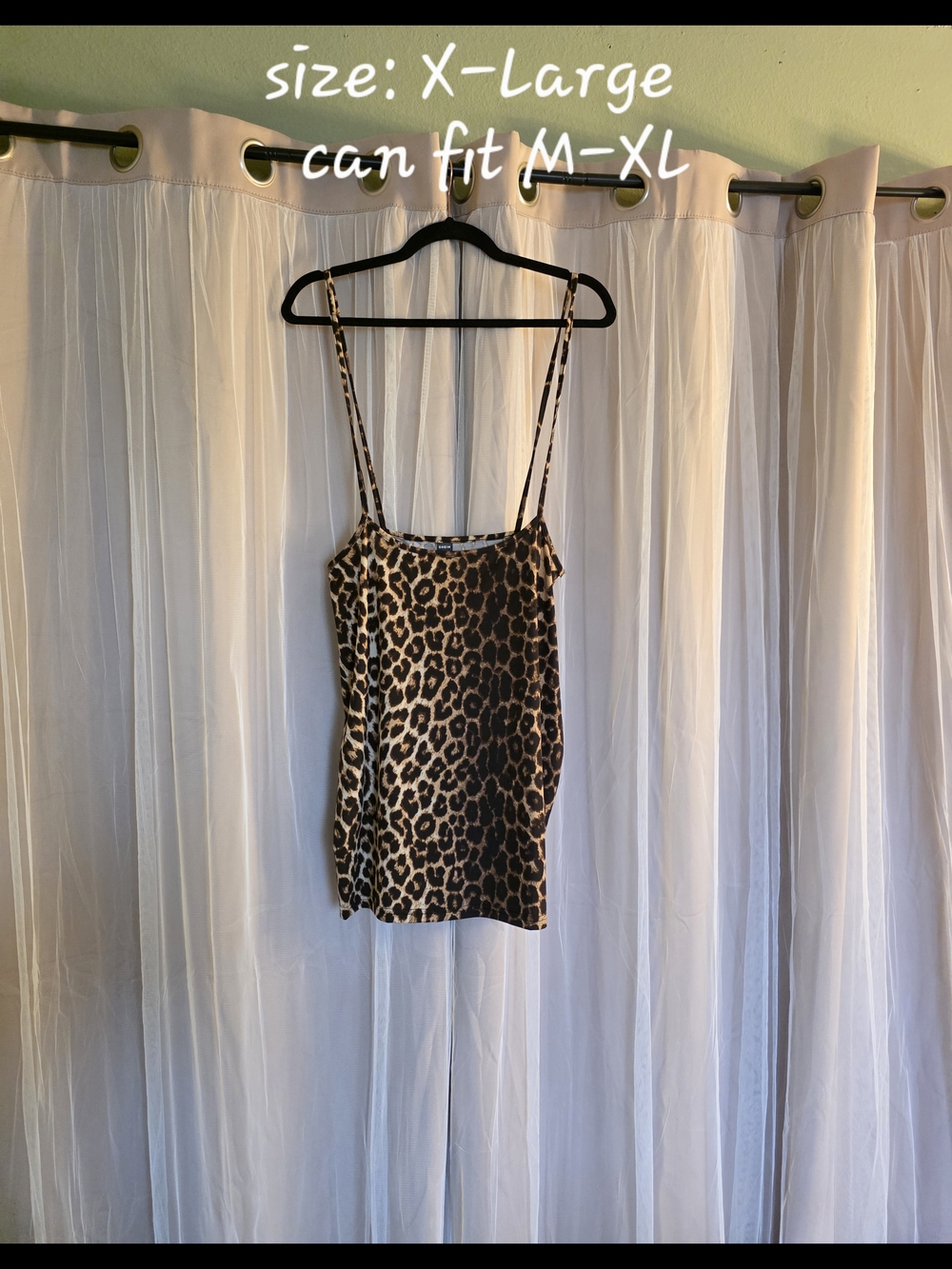Leopard Print Cami Top - Brown/Black